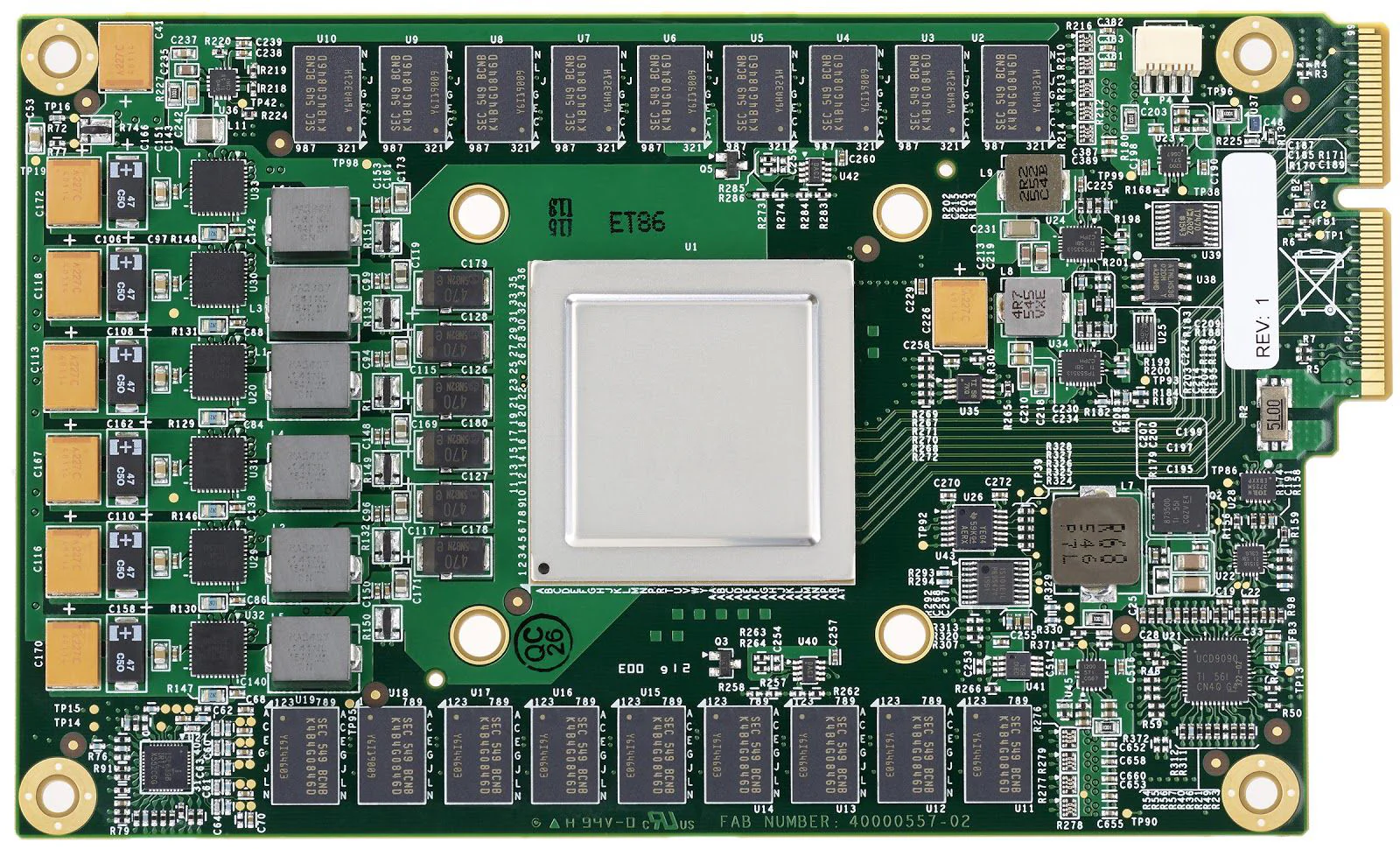TPU v1 板卡实物:插在服务器里像一块 SATA 硬盘,但走的是 PCIe Gen3 x16(图片来源:TPU 论文 Figure 3)